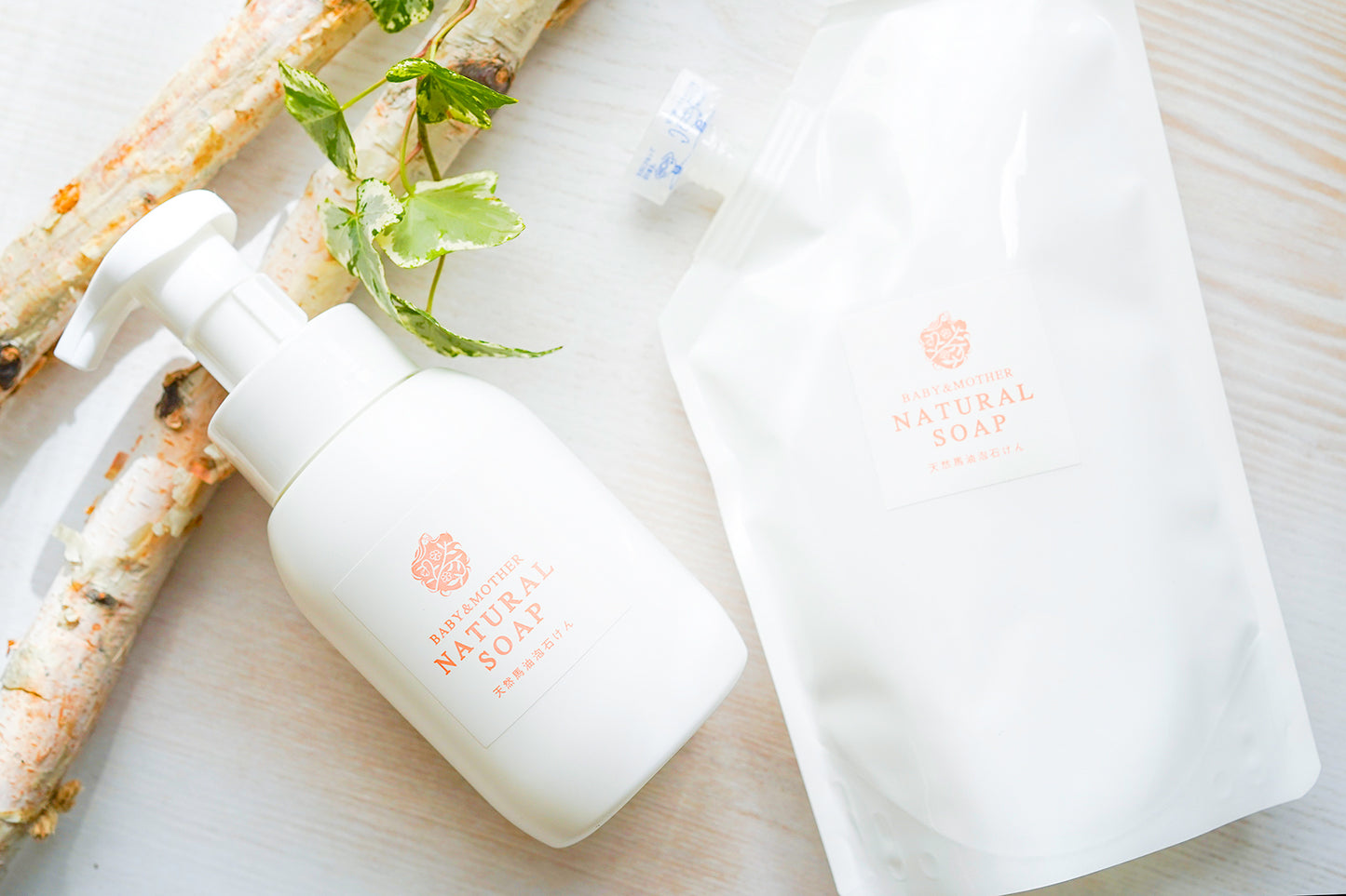 天然馬油泡石けん(レフィル)　500ml