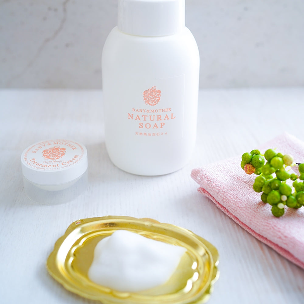 天然馬油泡石けん